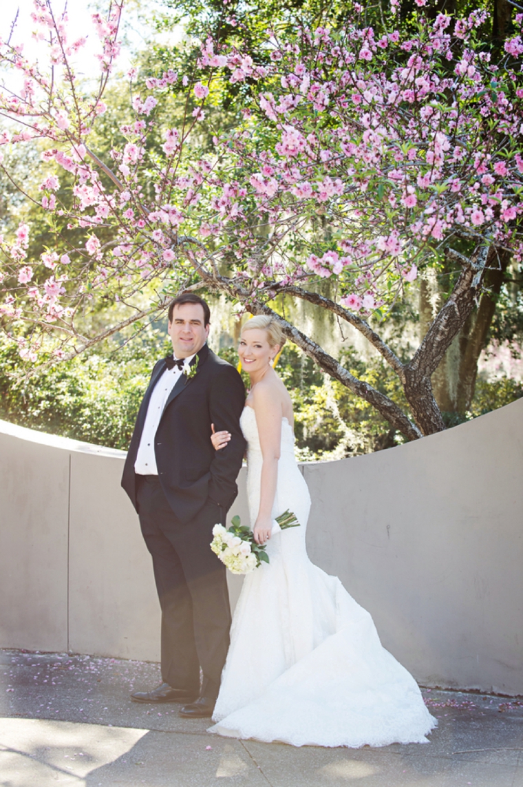 Elegant Hot Pink and Green Wedding via TheELD.com