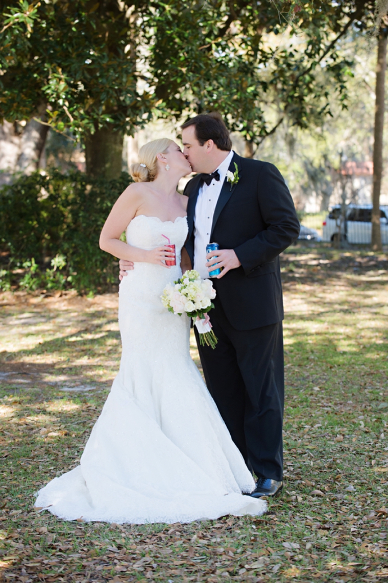 Elegant Hot Pink and Green Wedding via TheELD.com