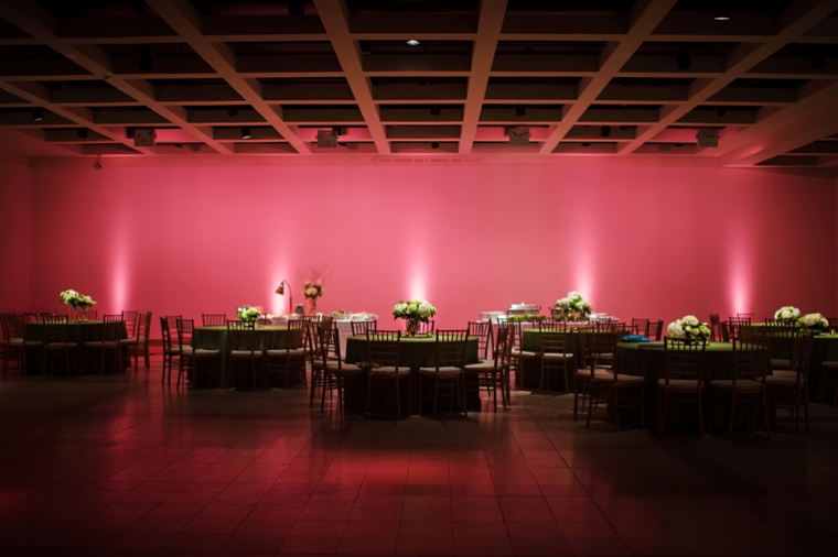 Elegant Hot Pink and Green Wedding via TheELD.com