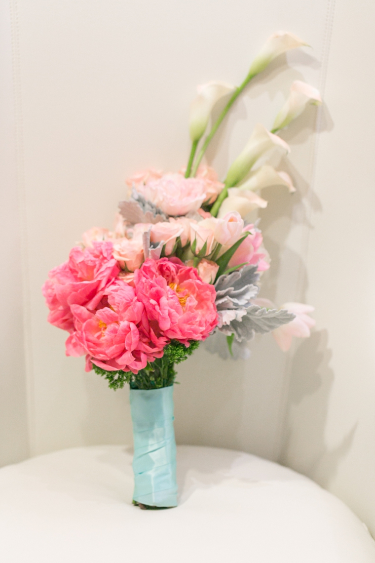 Modern Romantic Pink and Aqua Wedding Ideas via TheELD.com
