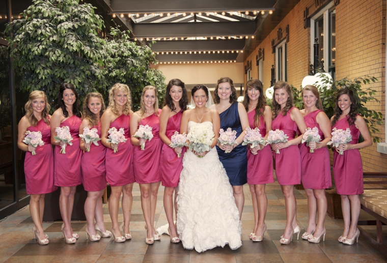 A Romantic Florida Navy and Pink Wedding via TheELD.com
