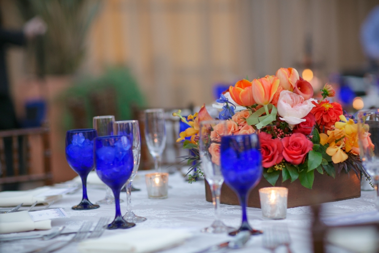 A Cobalt Blue Spanish Inspired Wedding via TheELD.com