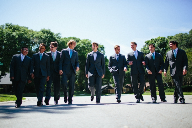 A Romantic Coral & White Florida Wedding via TheELD.com