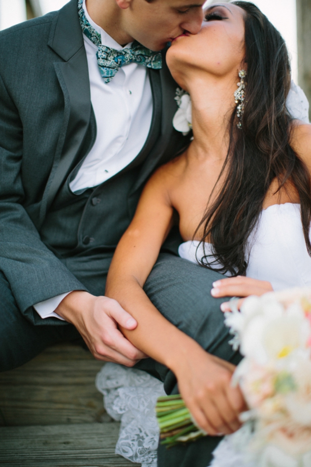 A Romantic Coral & White Florida Wedding via TheELD.com