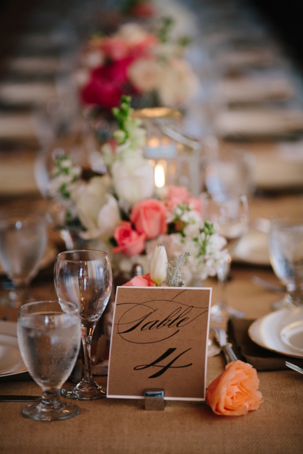 A Romantic Coral & White Florida Wedding via TheELD.com