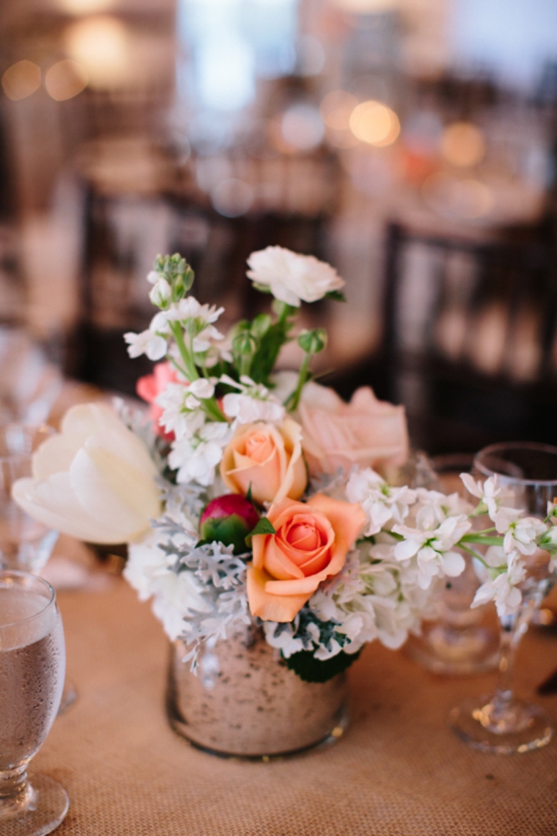 A Romantic Coral & White Florida Wedding via TheELD.com