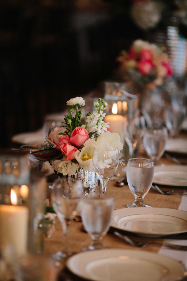 A Romantic Coral & White Florida Wedding via TheELD.com