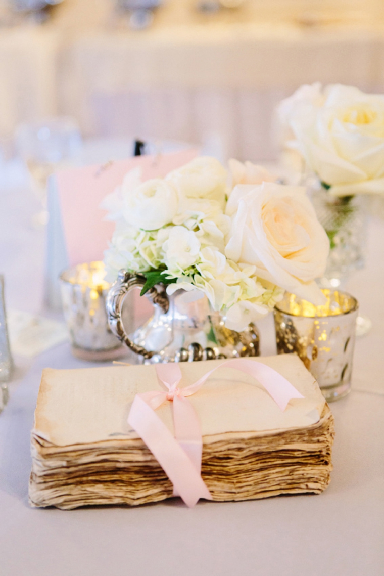 A Vintage Blush and Silver Wedding via TheELD.com