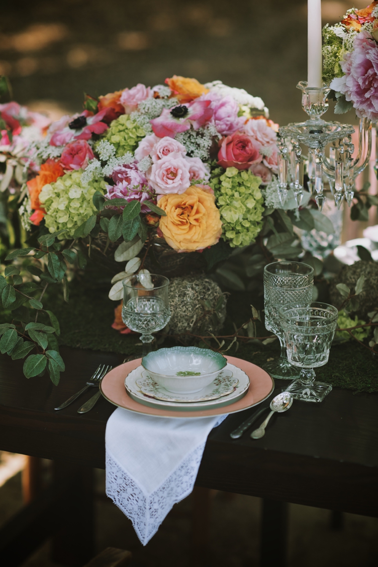 Colorful Garden Wedding Inspiration via TheELD.com