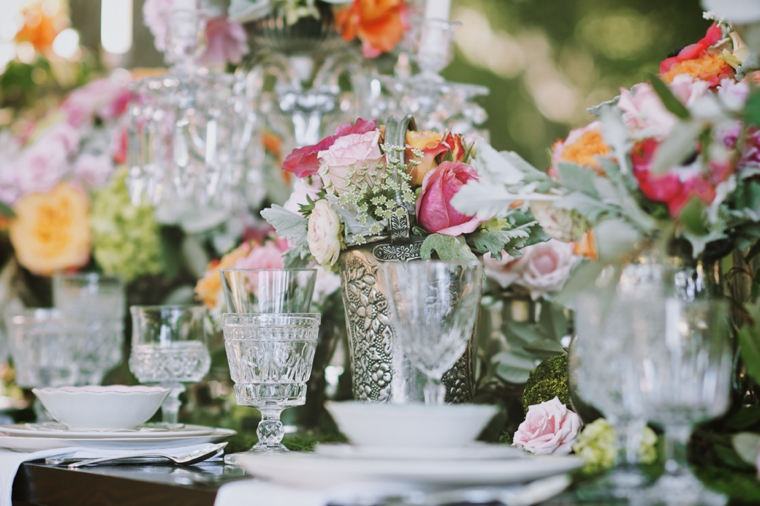 Colorful Garden Wedding Inspiration via TheELD.com