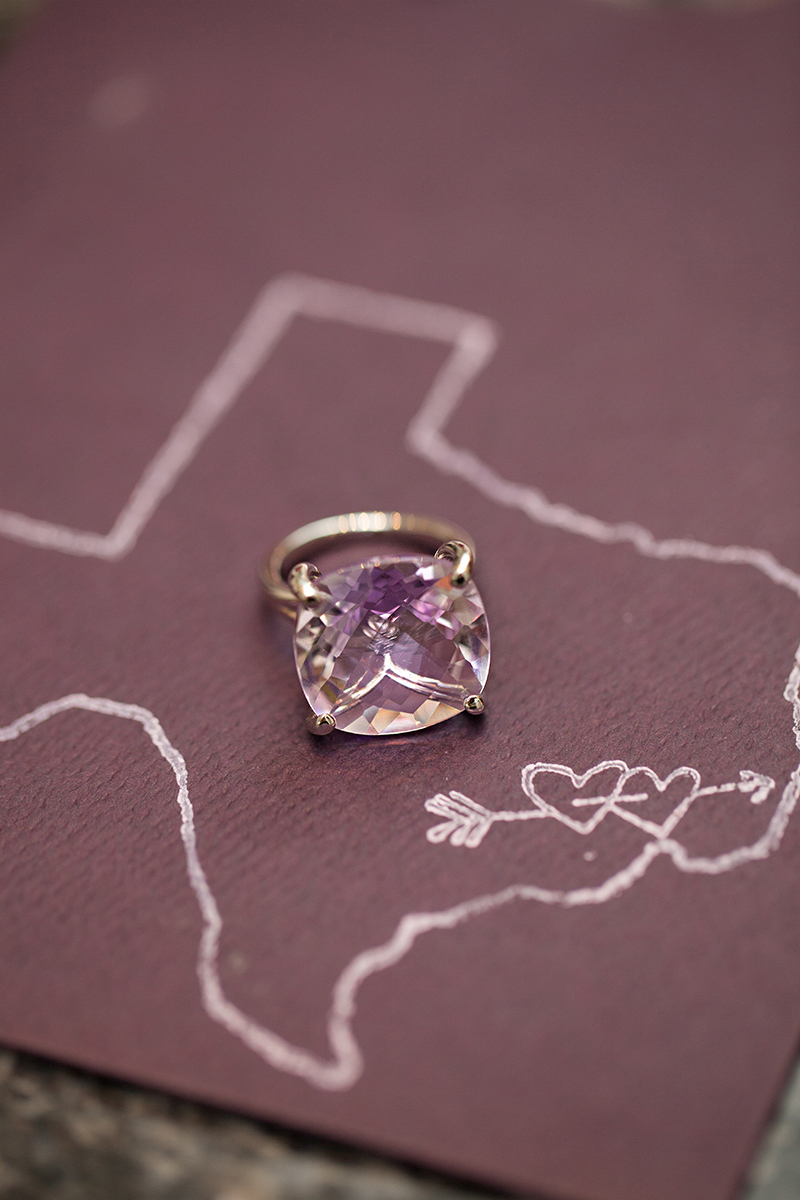 Eclectic Purple Texas Wedding via TheELD.com