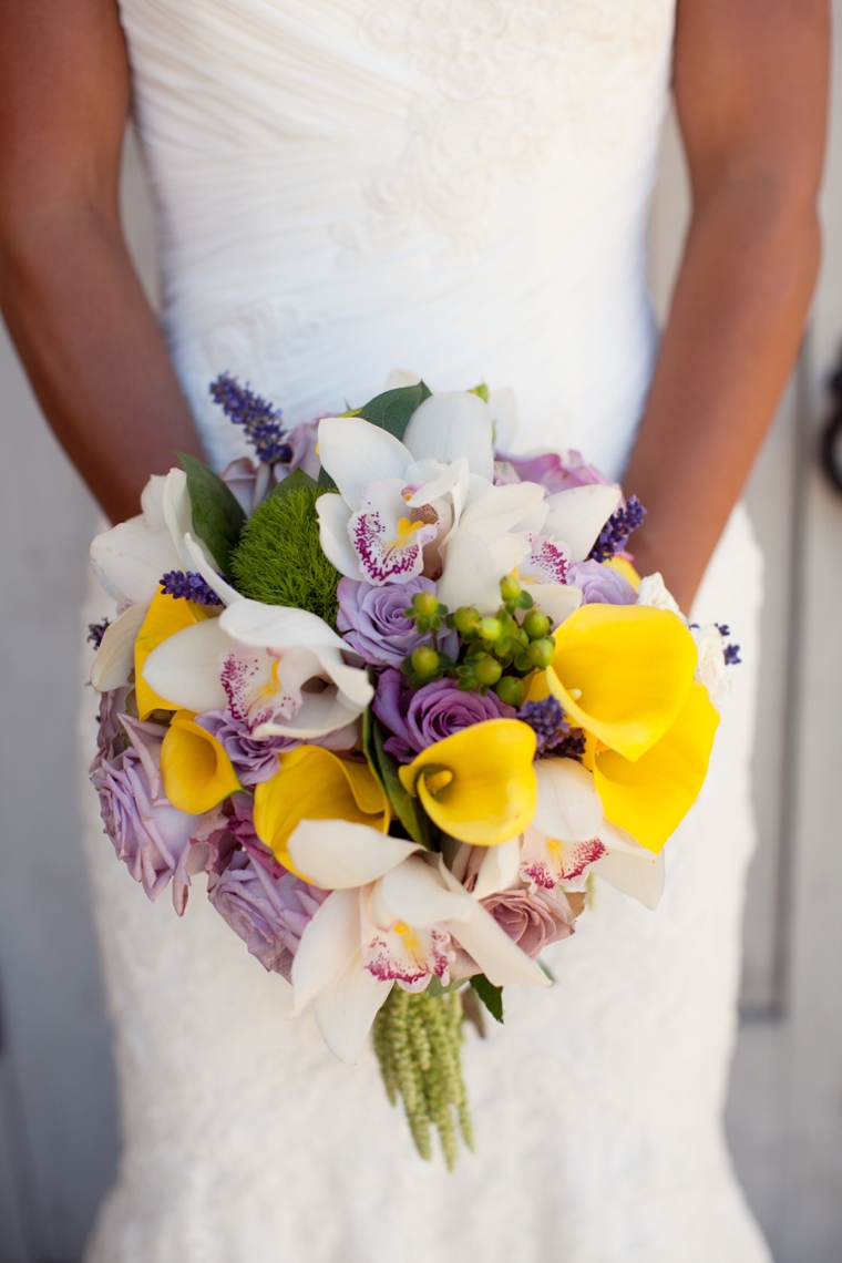 A California Lavender and Yellow Wedding via TheELD.com