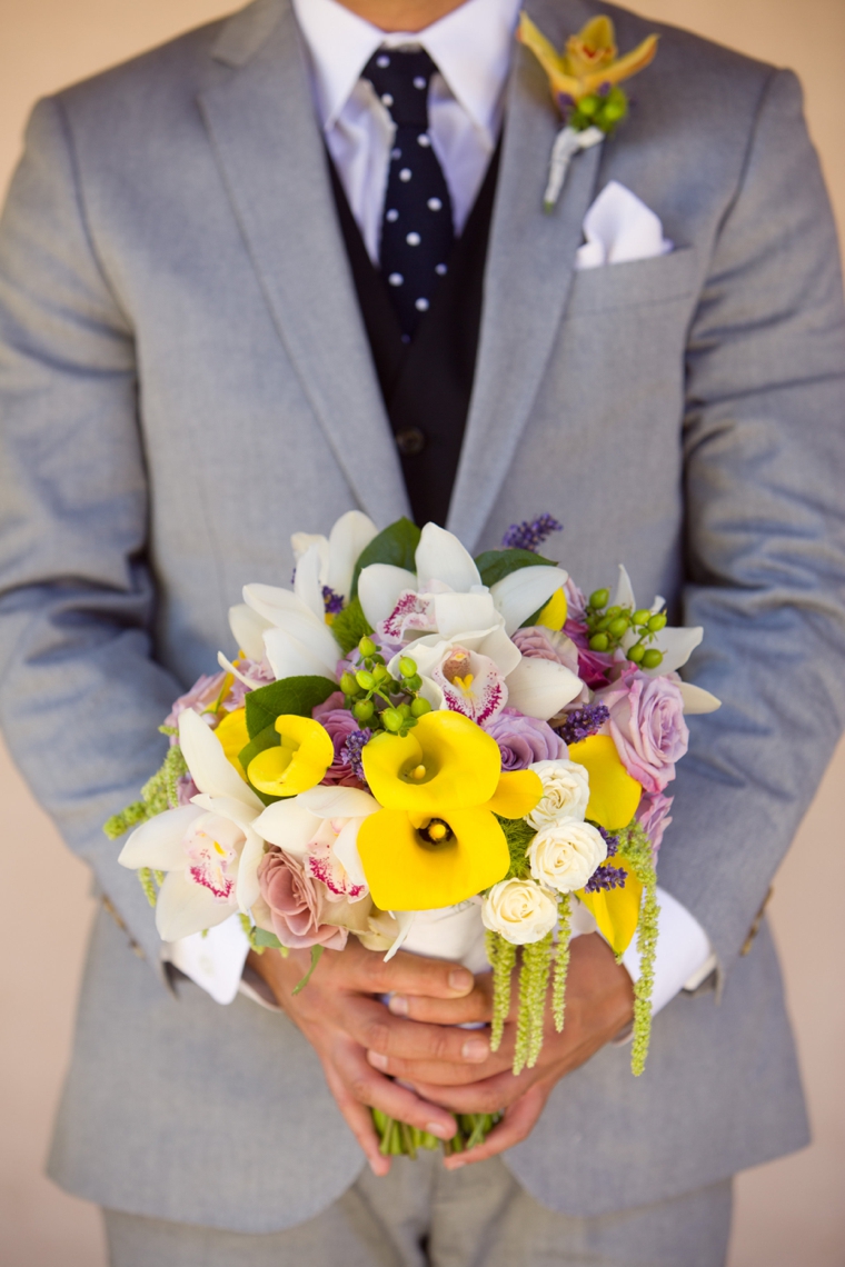 A California Lavender and Yellow Wedding via TheELD.com