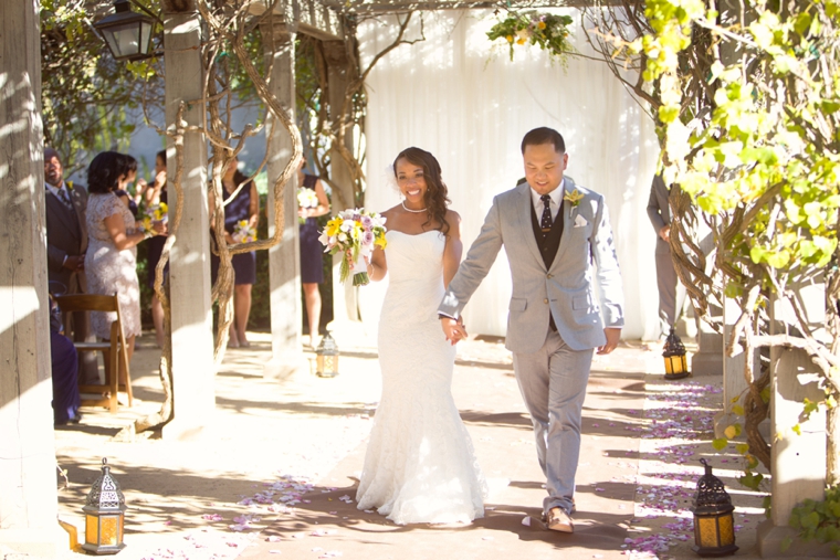 A California Lavender and Yellow Wedding via TheELD.com