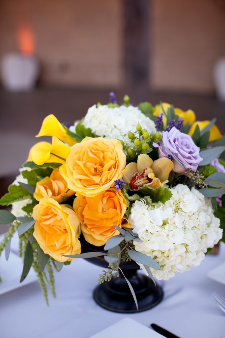 A California Lavender and Yellow Wedding via TheELD.com