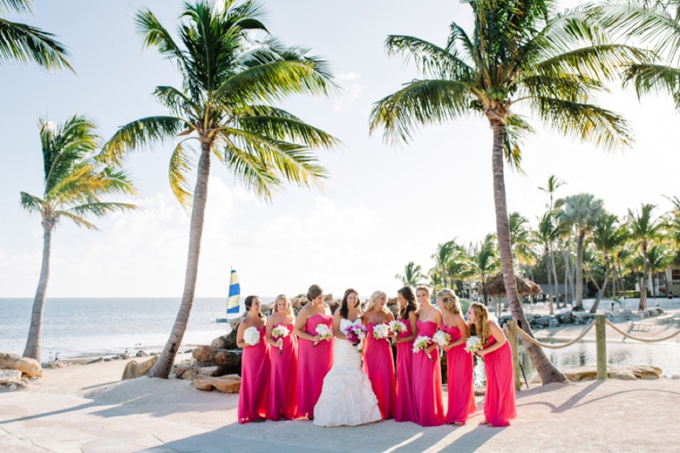 A Beach Chic Pink and Yellow Wedding via TheELD.com