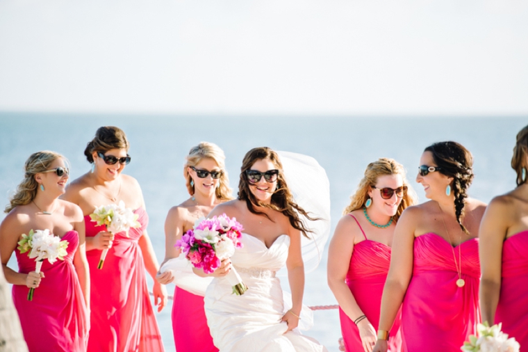A Beach Chic Pink and Yellow Wedding via TheELD.com