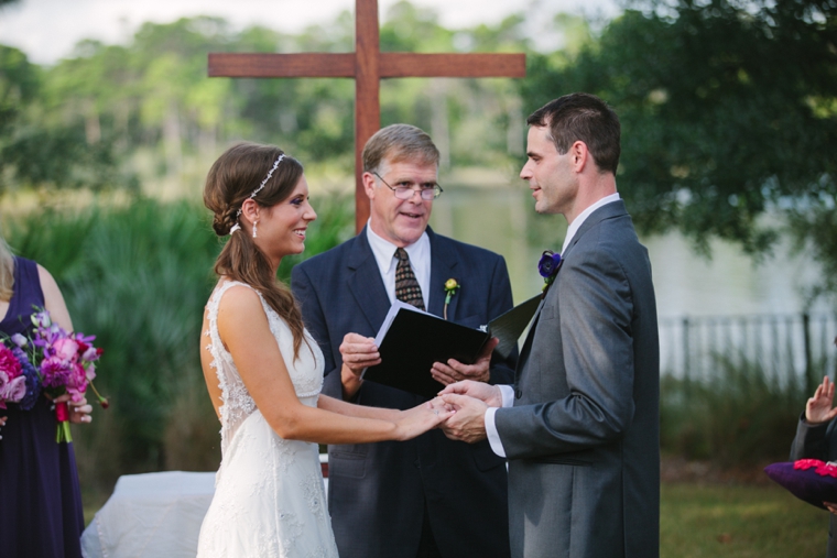 A Purple Vintage Eclectic Florida Wedding via TheELD.com