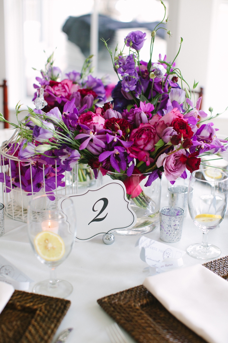 A Purple Vintage Eclectic Florida Wedding via TheELD.com