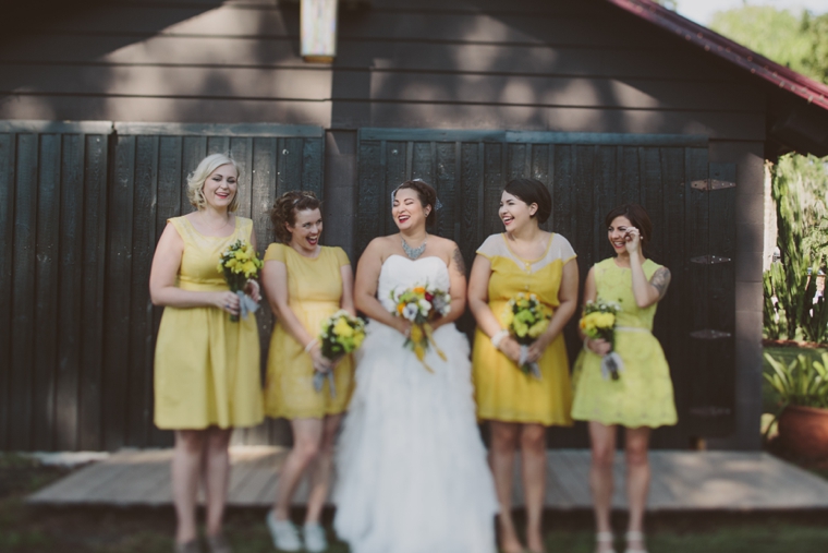 Whimsical Yellow and Gray Garden Wedding via TheELD.com