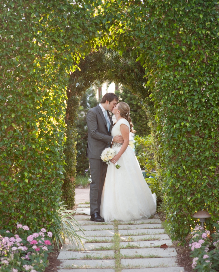 A Romantic Pink & Green Garden Wedding via TheELD.com