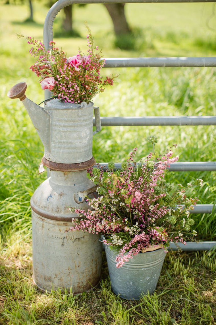 Rustic & Eclectic Backyard Maryland Wedding  via TheELD.com