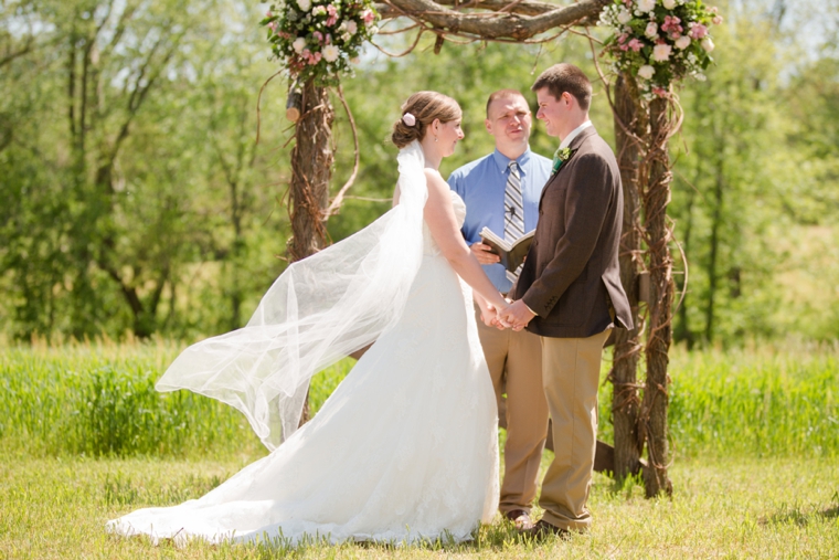 Rustic & Eclectic Backyard Maryland Wedding  via TheELD.com