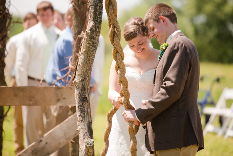 Rustic & Eclectic Backyard Maryland Wedding  via TheELD.com