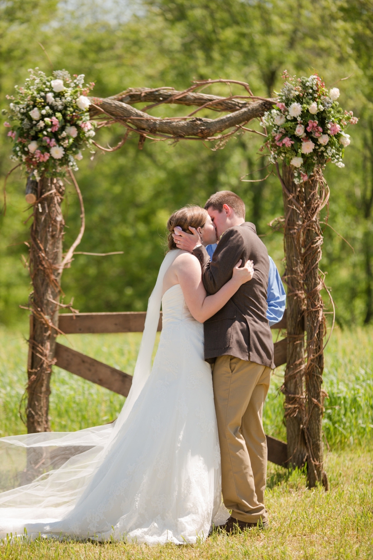 Rustic & Eclectic Backyard Maryland Wedding  via TheELD.com