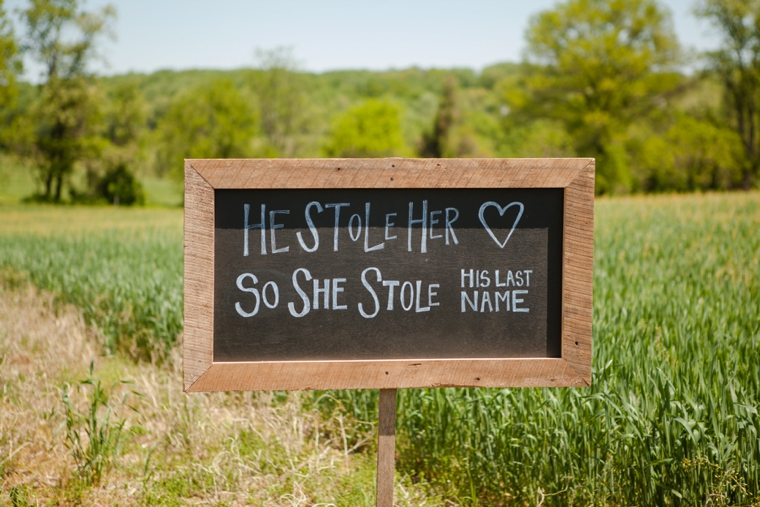 Rustic & Eclectic Backyard Maryland Wedding  via TheELD.com