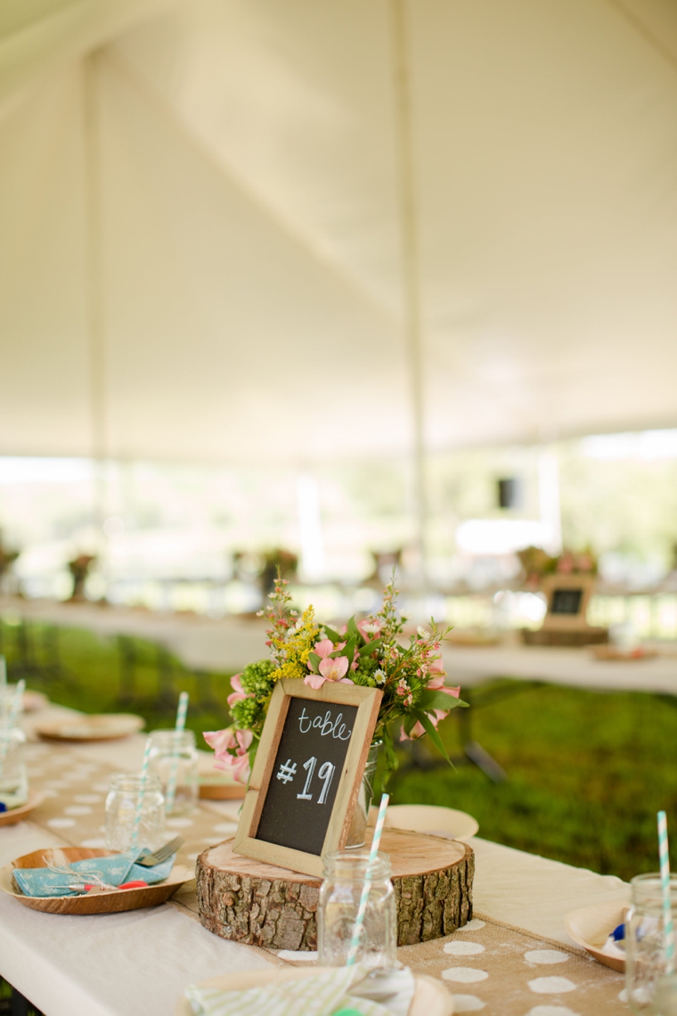 Rustic & Eclectic Backyard Maryland Wedding  via TheELD.com