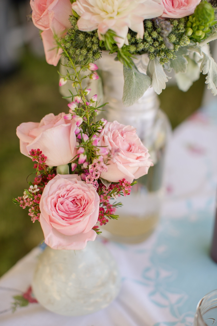 Rustic & Eclectic Backyard Maryland Wedding  via TheELD.com