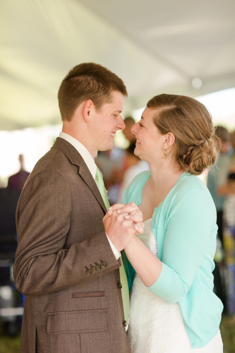 Rustic & Eclectic Backyard Maryland Wedding  via TheELD.com