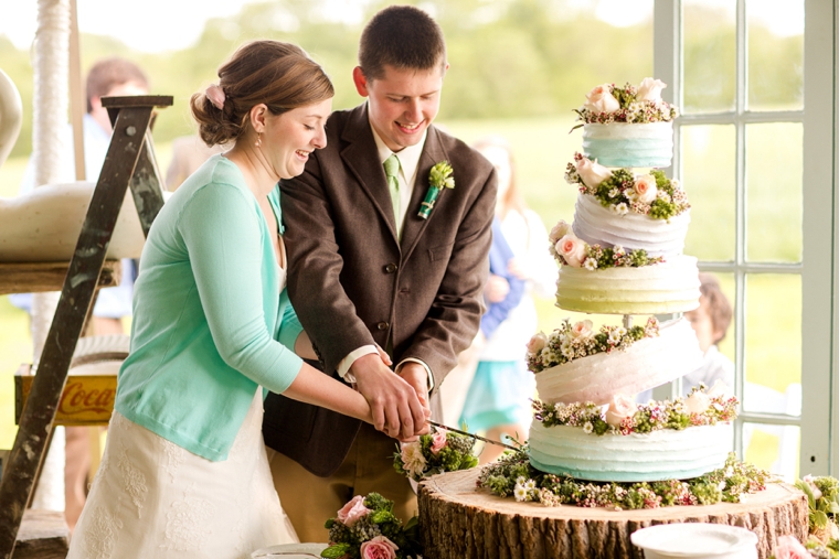 Rustic & Eclectic Backyard Maryland Wedding  via TheELD.com