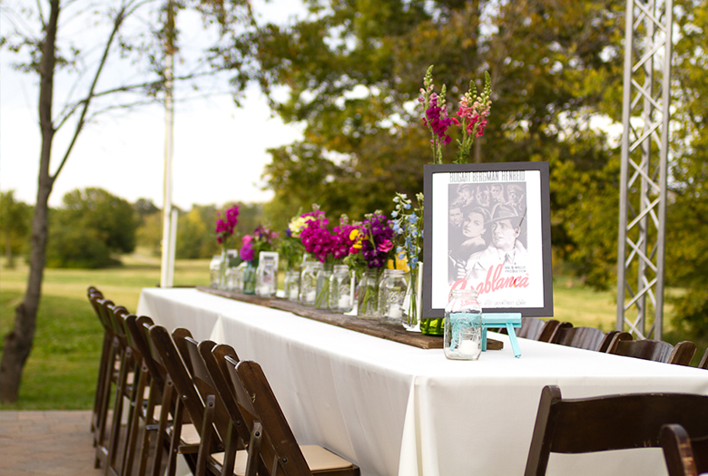 Eclectic Colorful Movie Inspired Tennessee Wedding via TheELD.com