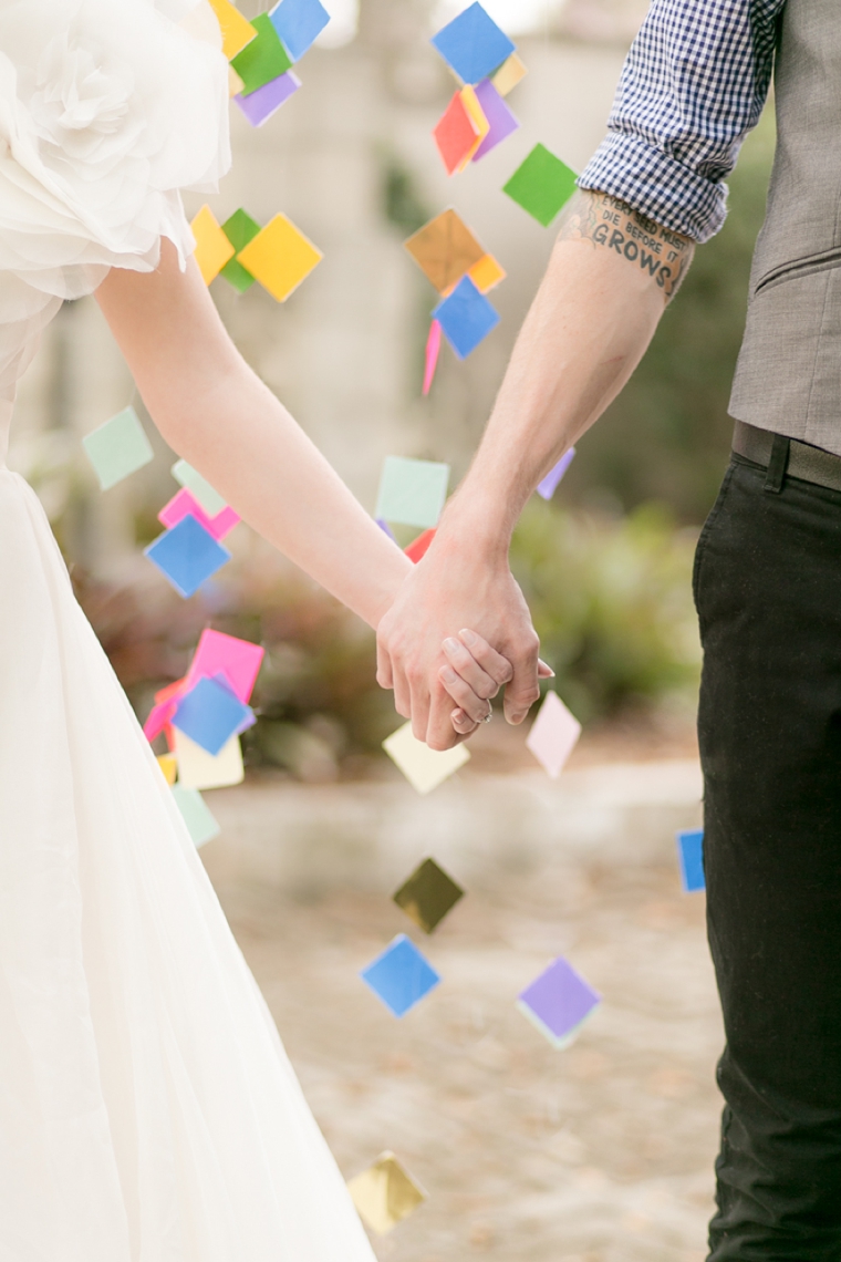 Eclectic & Colorful Geometric Wedding Ideas via TheELD.com