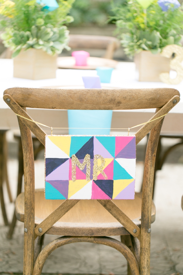 Eclectic & Colorful Geometric Wedding Ideas via TheELD.com