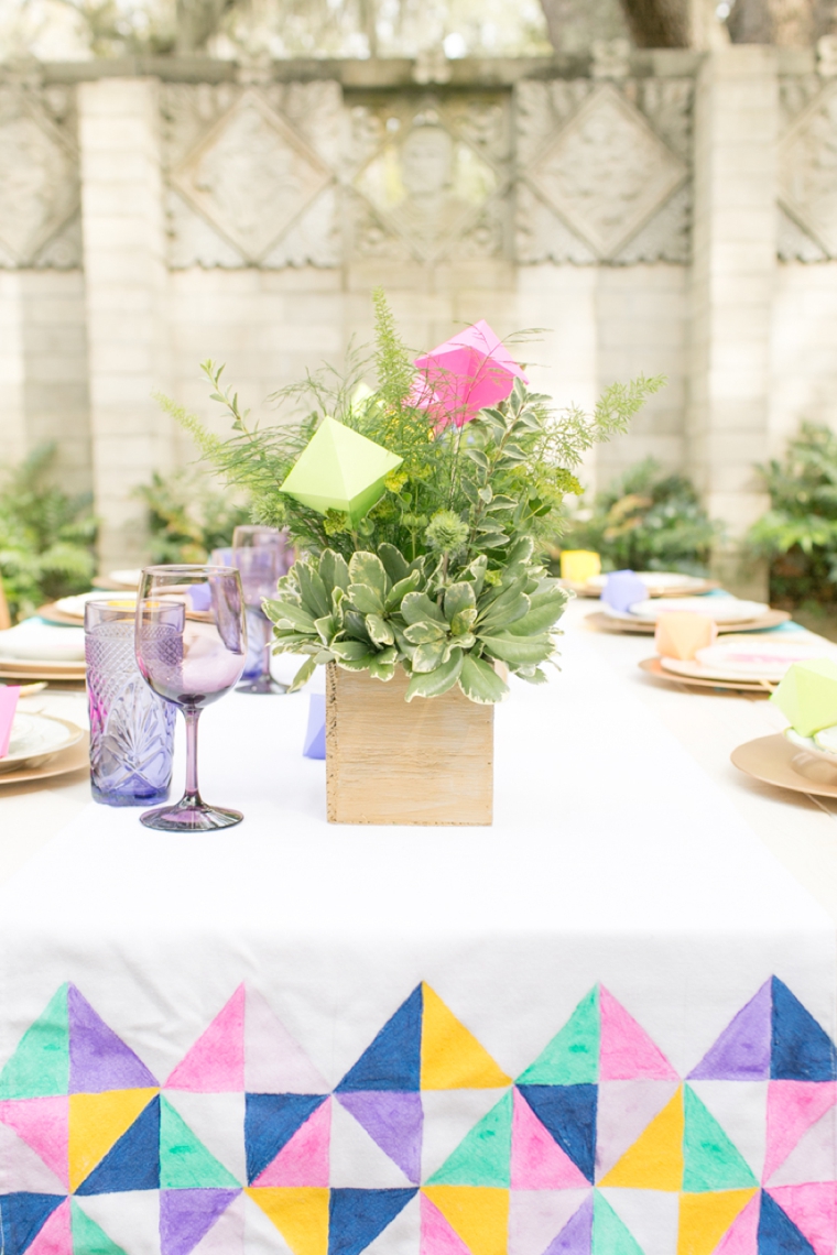 Eclectic & Colorful Geometric Wedding Ideas via TheELD.com