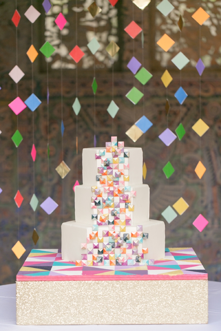 Eclectic & Colorful Geometric Wedding Ideas via TheELD.com