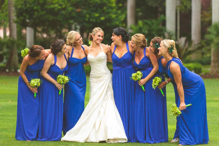 Glamorous Champagne & Blue Wedding via TheELD.com