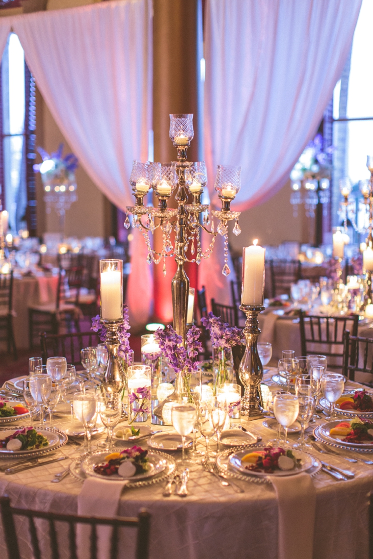 Glamorous Champagne & Blue Wedding via TheELD.com