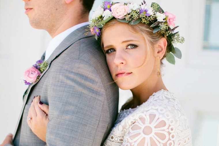 An Intimate Vintage Boho Wedding via TheELD.com