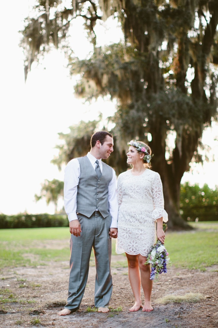 An Intimate Vintage Boho Wedding via TheELD.com