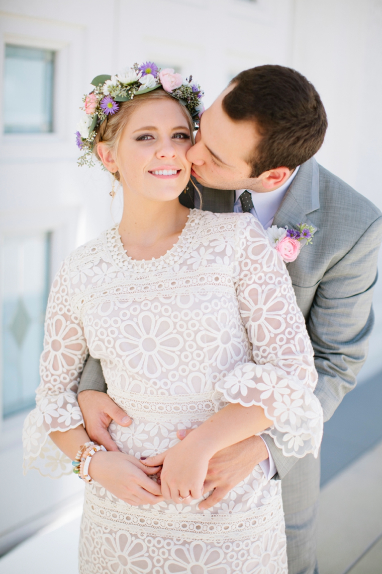 An Intimate Vintage Boho Wedding via TheELD.com