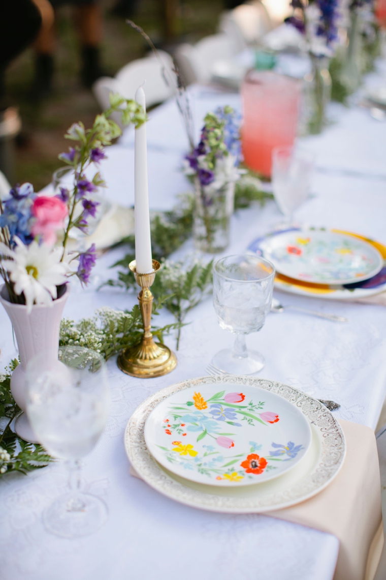 An Intimate Vintage Boho Wedding via TheELD.com