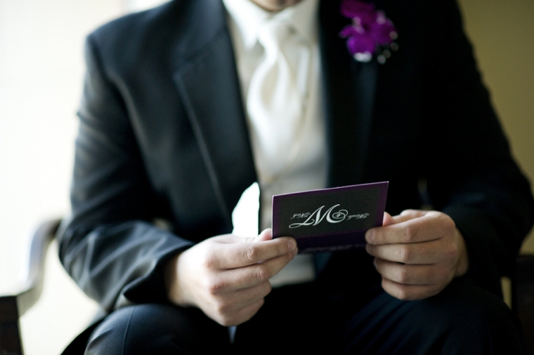 An Elegant Purple and White Wedding via TheELD.com