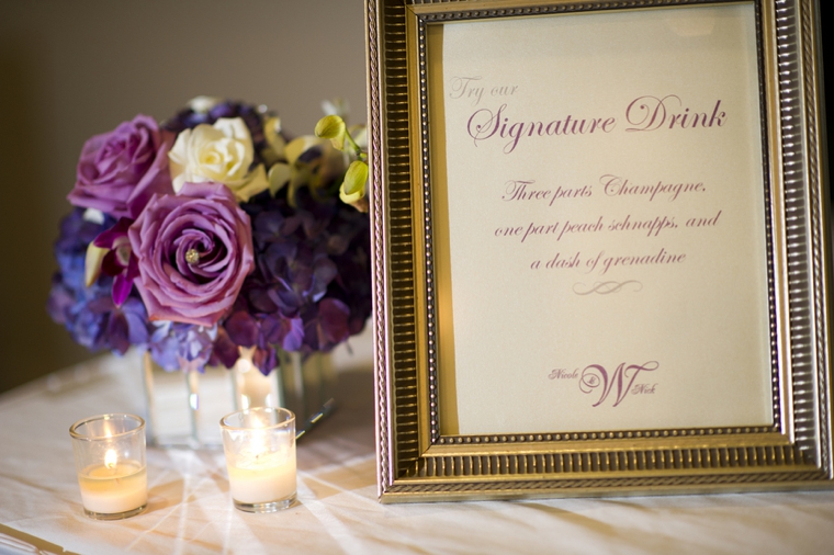 An Elegant Purple and White Wedding via TheELD.com