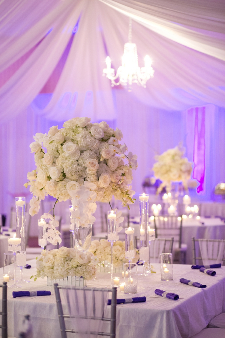 An Elegant Purple and White Wedding via TheELD.com