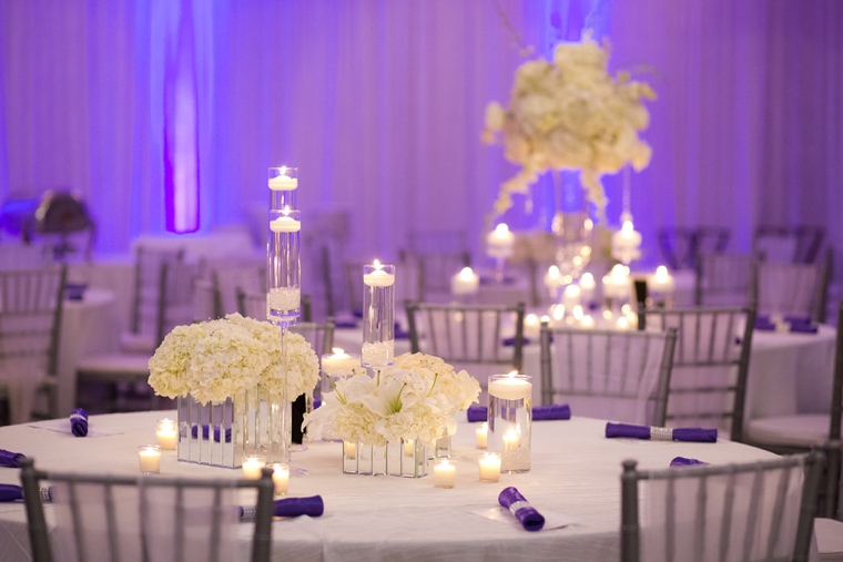 An Elegant Purple and White Wedding via TheELD.com