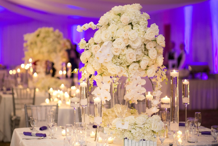 An Elegant Purple and White Wedding via TheELD.com